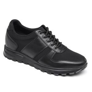 US8 CHAMARIPA 7CM/2.76" Elevator Shoes Height Increasing black Sneaker For Men